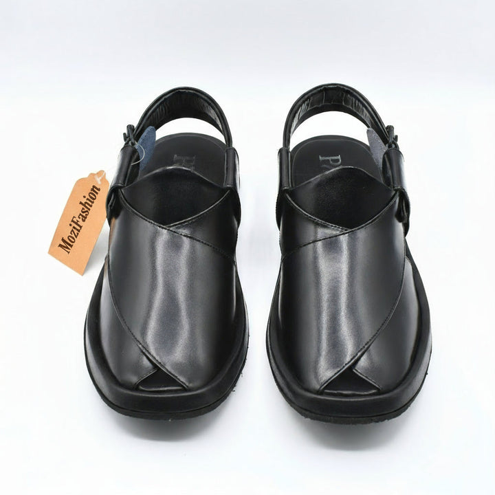 MoziFashion Black Aura GoGo Sandal