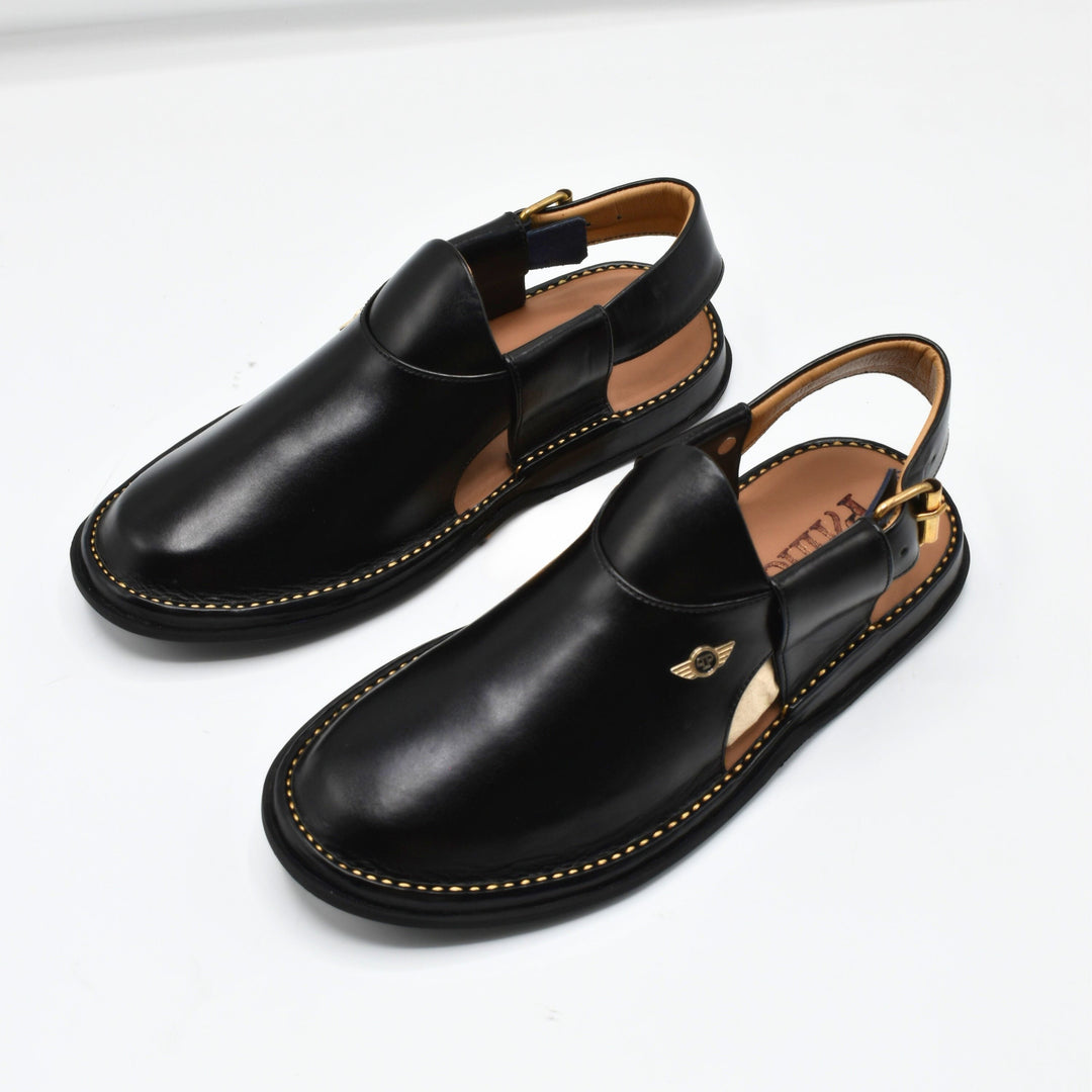 MoziFashion Dolphin Sandal Black