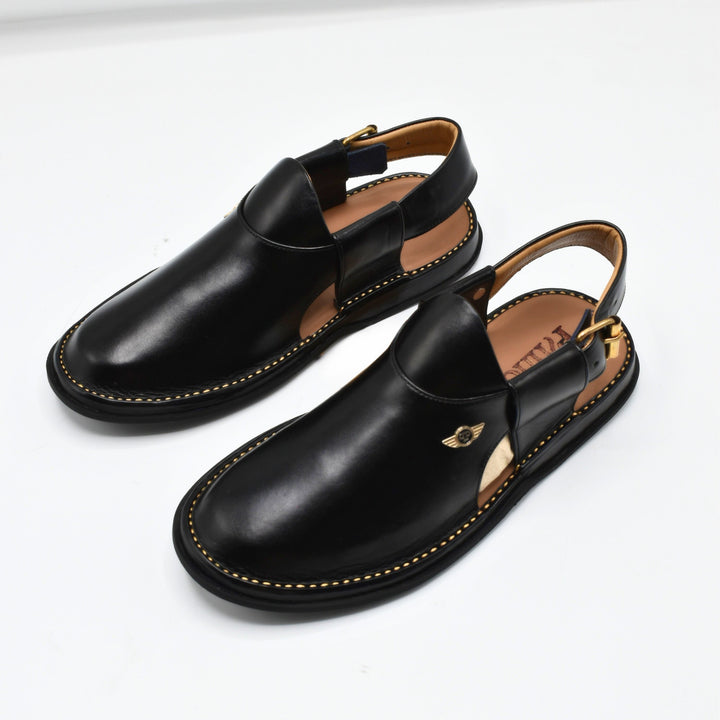 MoziFashion Dolphin Sandal Black