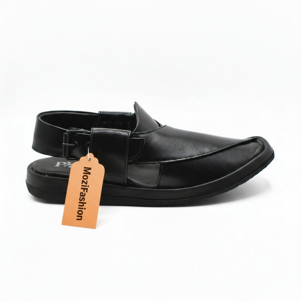 MoziFashion Black Aura GoGo Sandal