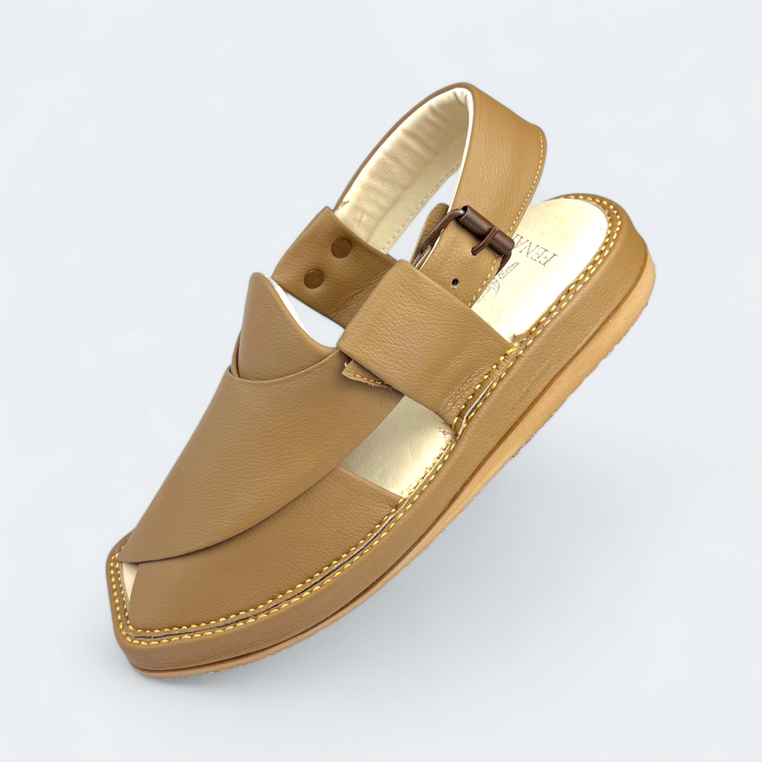 Kaptan Medicated Chappal Brown