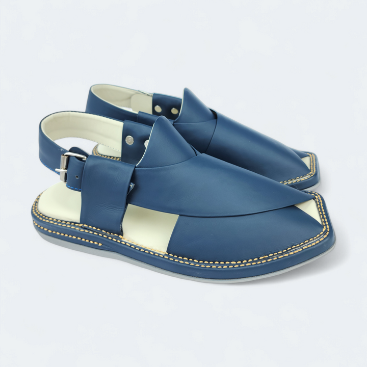 Kaptan Medicated Chappal Dark Blue