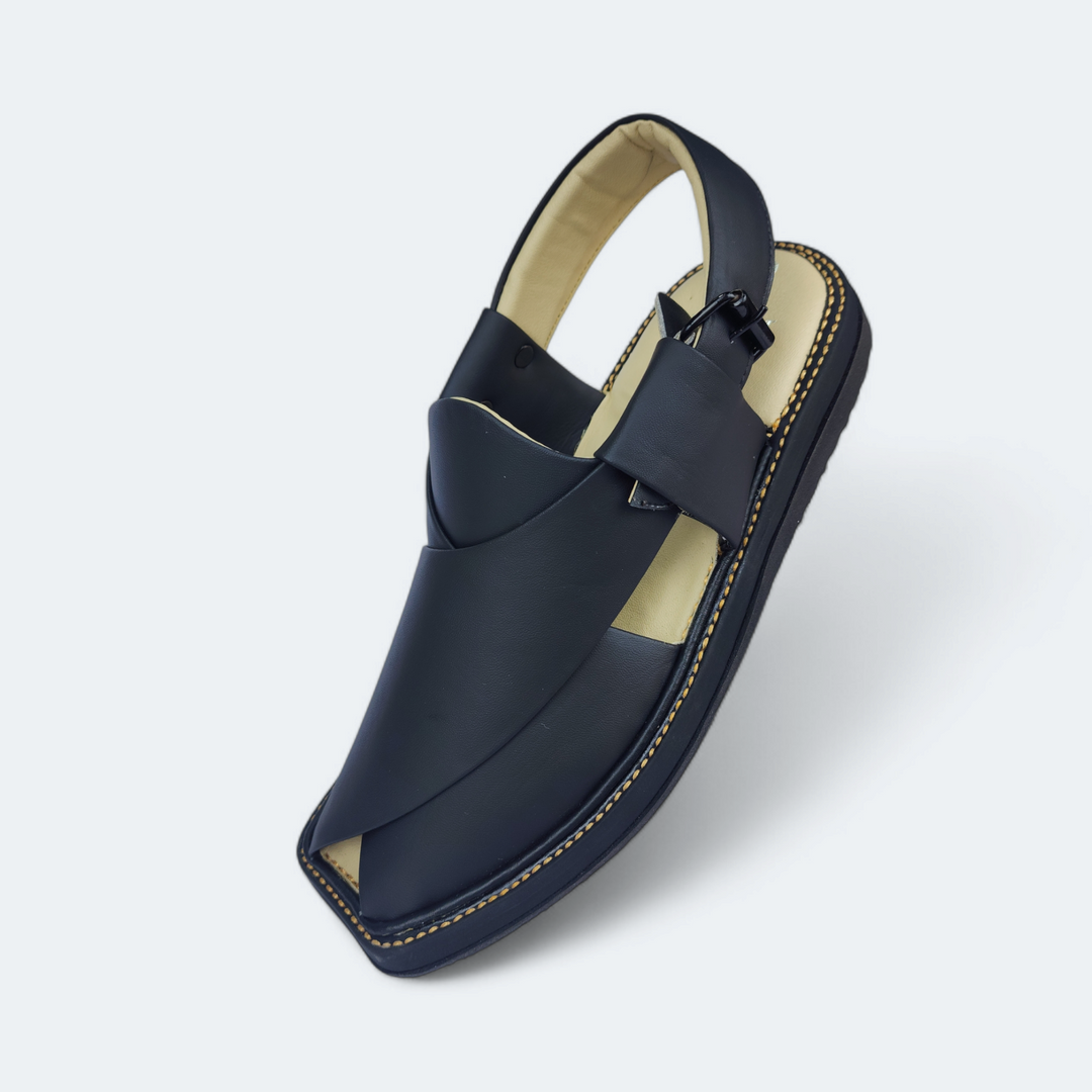 GOGO Medicated Chappal Matte Black