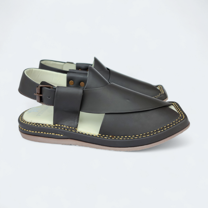 Kaptan Medicated Chappal Brown