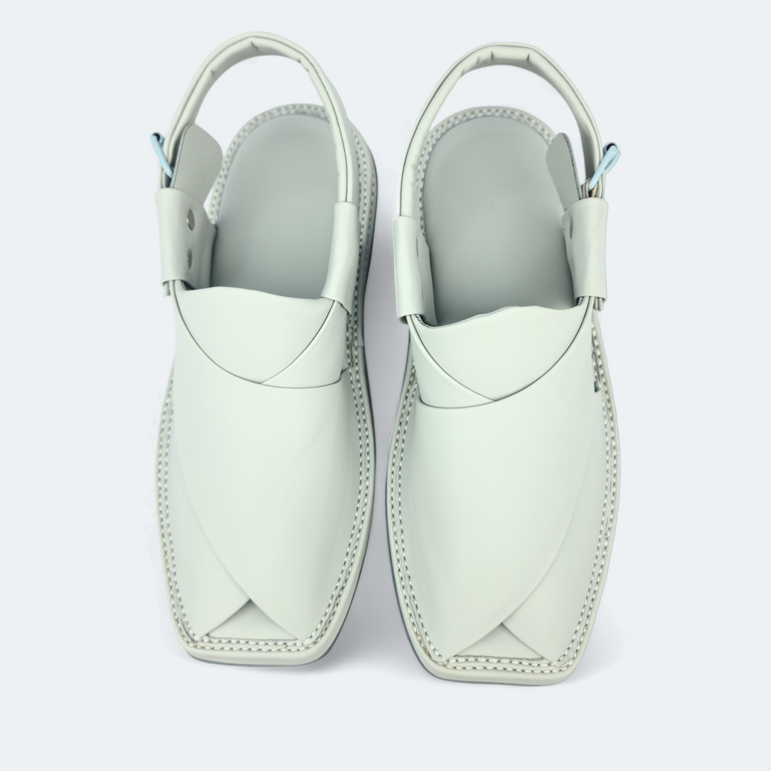 Kaptan Medicated Chappal Whitish Grey