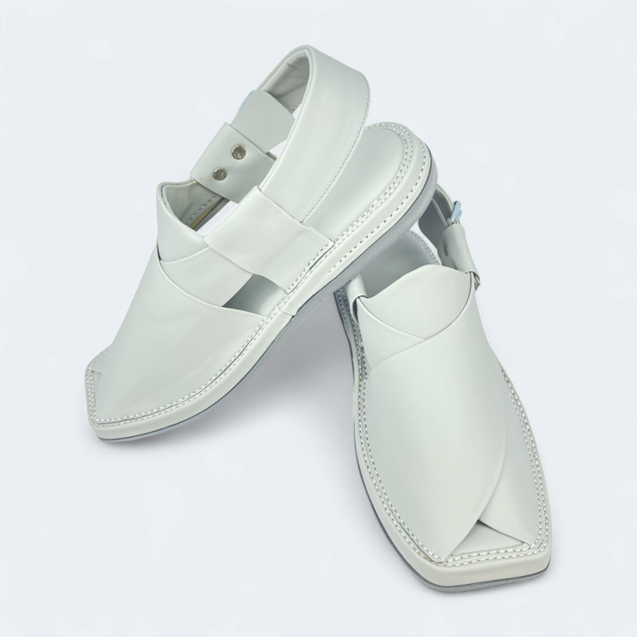 Kaptan Medicated Chappal Whitish Grey