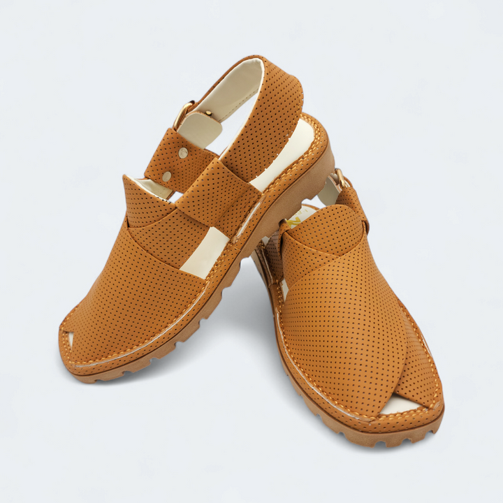 Gogo Medicated Chappal Dotted Yellow