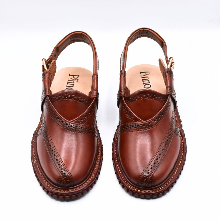 MoziFashion Kingra Sandal Red Brown