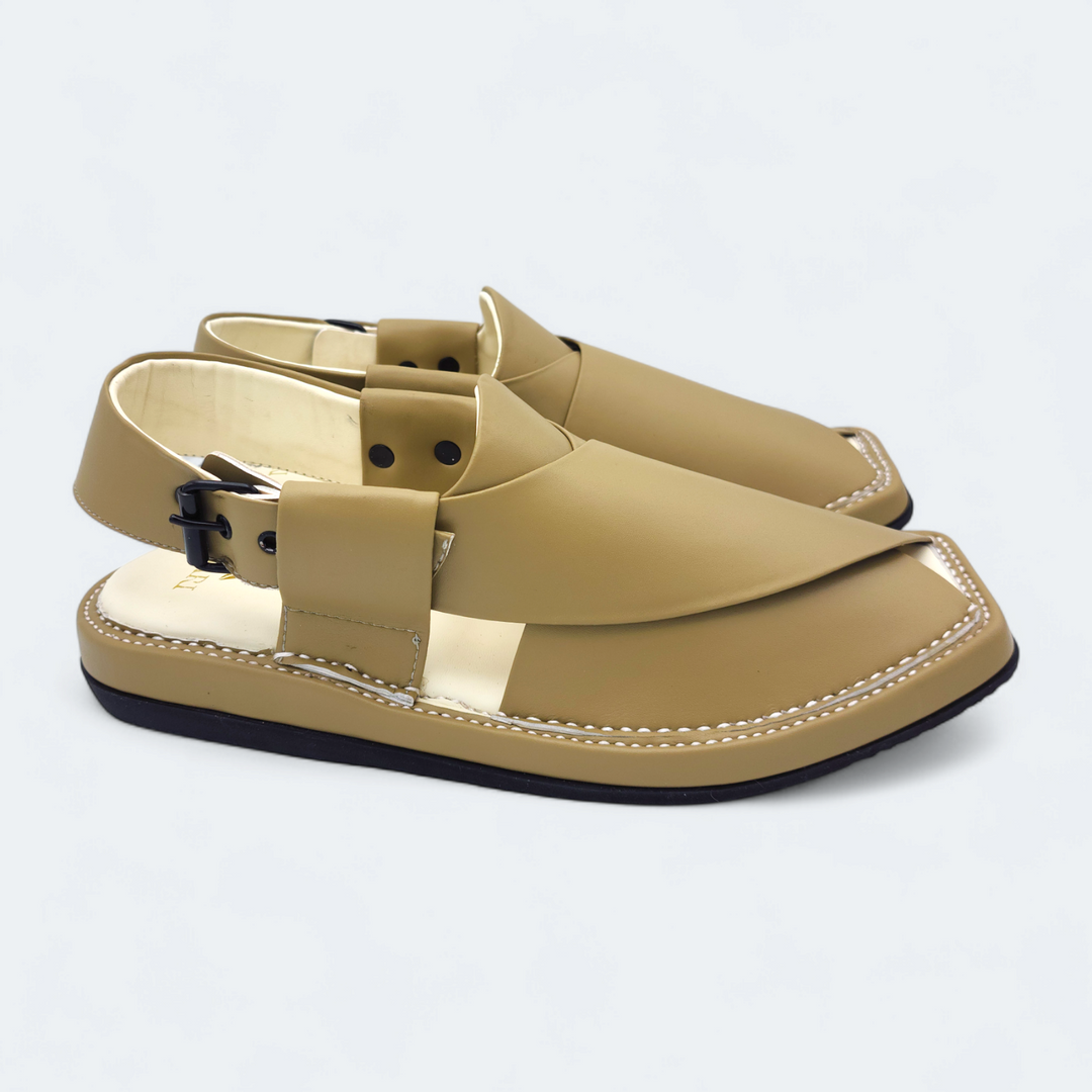 Kaptan Medicated Chappal Olive Green