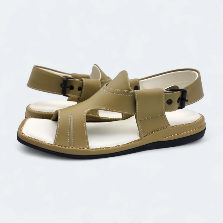 Kaptan Medicated Chappal Light Green