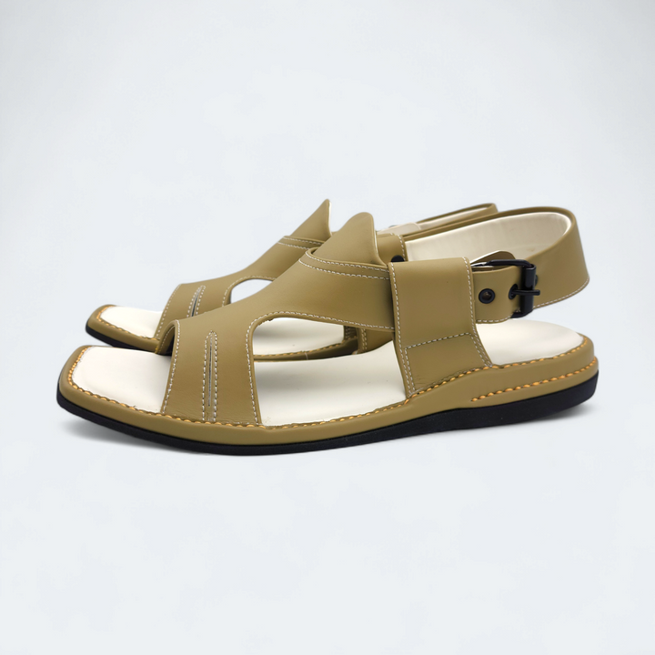 Kaptan Medicated Chappal Olive Green