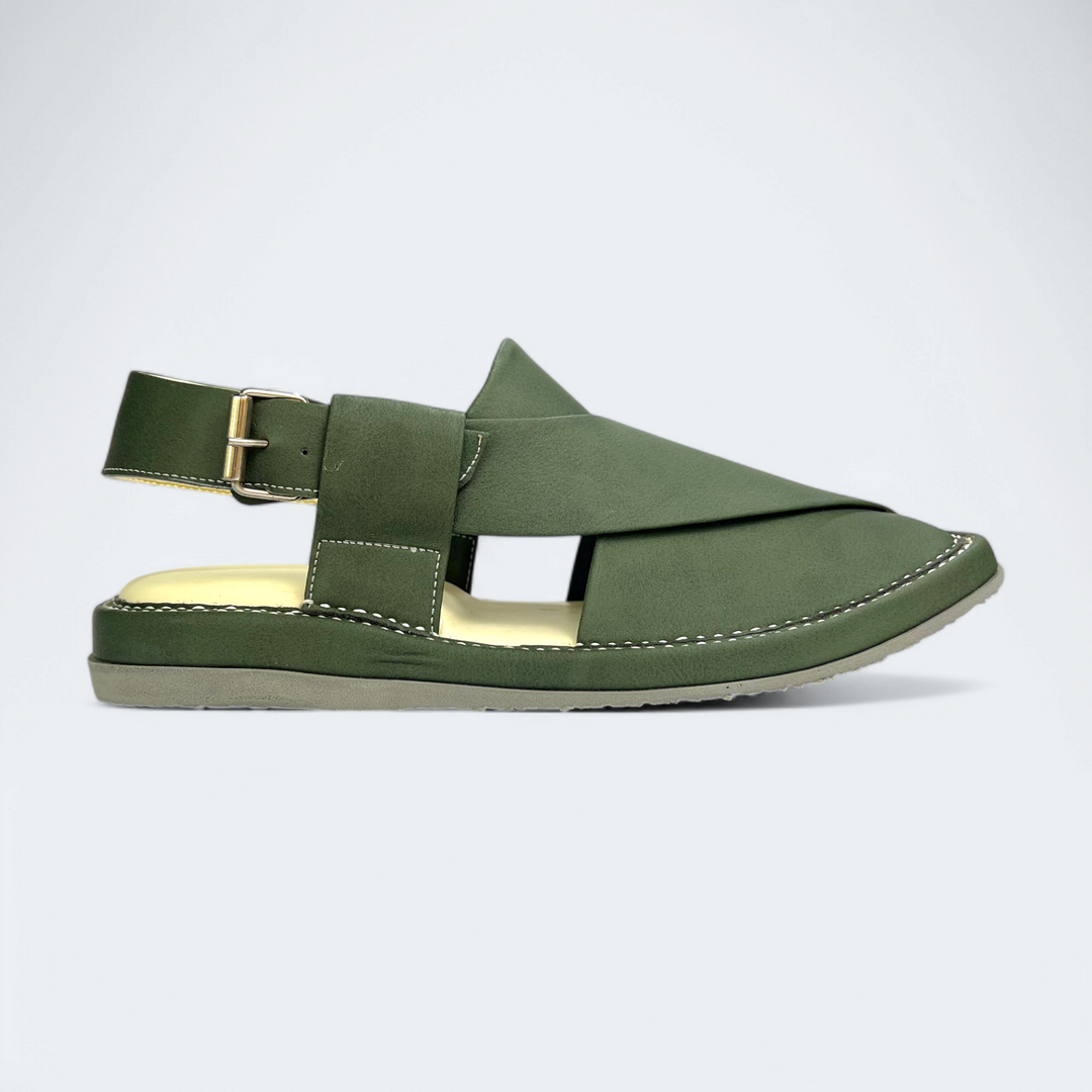 Kaptan Medicated Chappal Light Green